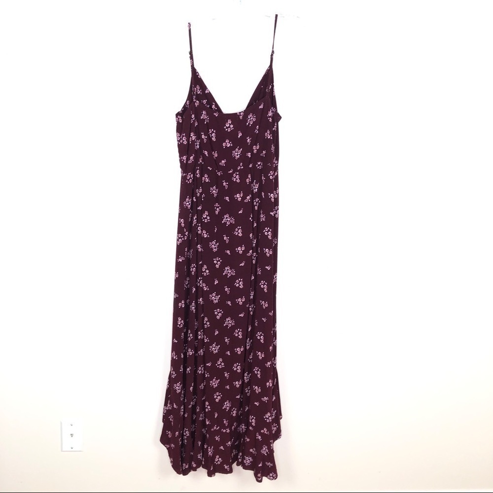 Xhilaration burgundy floral boho maxi dress - Picture 6 of 8